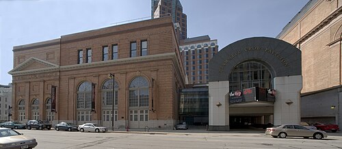 Milwaukee Repertory Theater, housed in a converted power plant, retooled building-wide in its recent renovation.